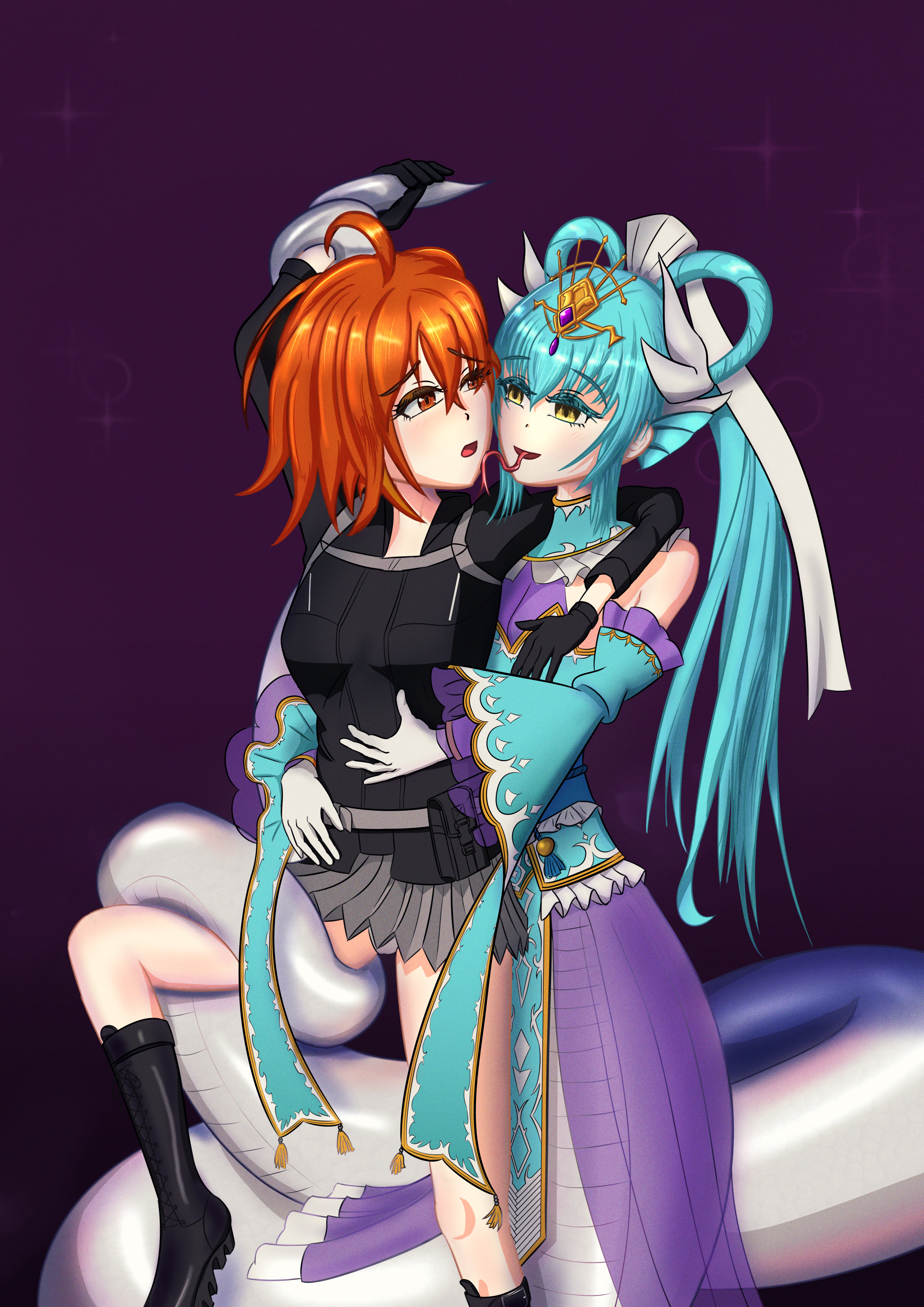 Kiyohime the Otohime tastes Gudako.