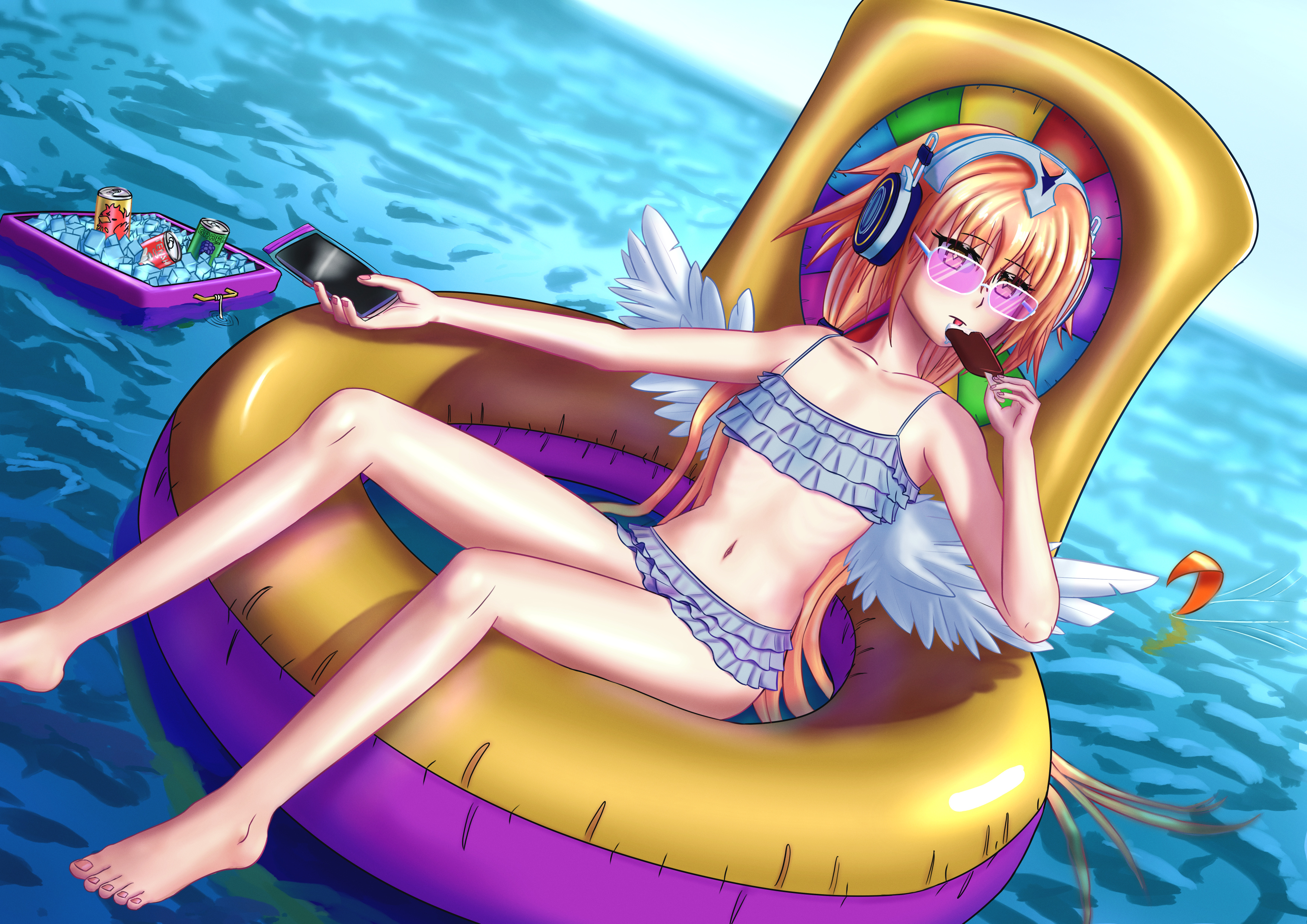 My take on a hypothetical summer form of Metatron Jeanne
