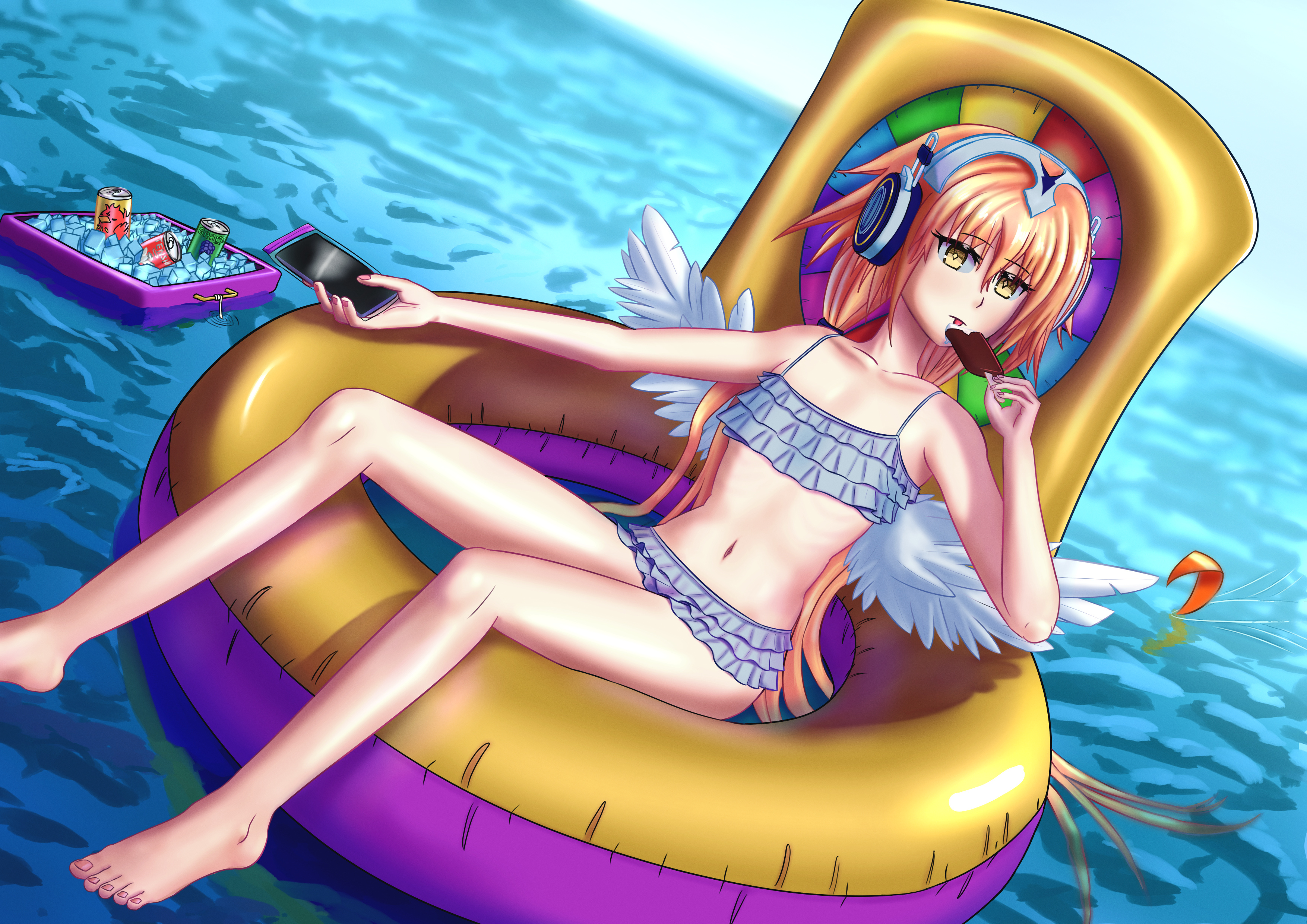 My take on a hypothetical summer form of Metatron Jeanne (no glasses)