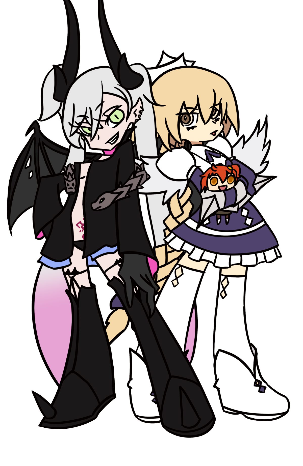 Metatron and Lilith in PSG style